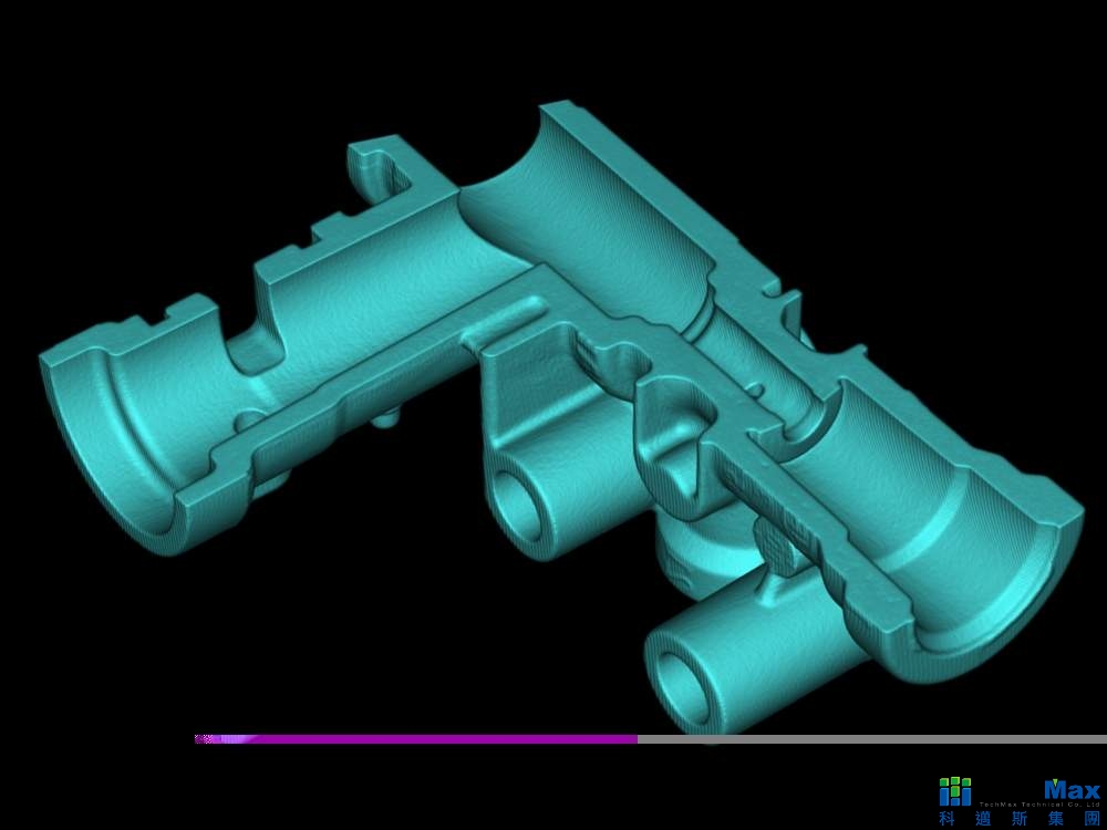 铝锻铸件清晰三维CT断层扫瞄成像
